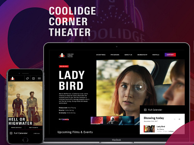 Coolidge Corner Theater - Behance Case Study behance case study case study cinema mobile movies responsive ui ux