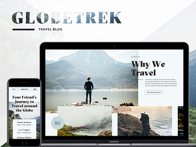 GlobeTrek – Behance Case Study blog case study design travel ui ux web design