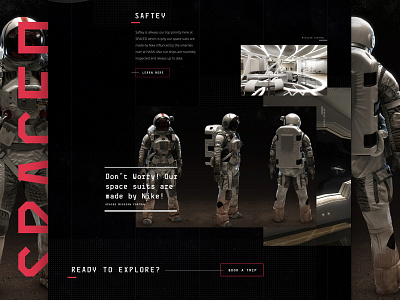 SPACED Piece challenge dann petty future space spaced travel ui ux website