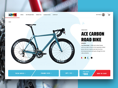 Ritte Cycles | Another One bicycles bikes design e commerce online store store ui ux website