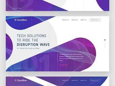 Cloudnow Homepage – Final business crypto design dev homepage saas start up tech ui ux web website