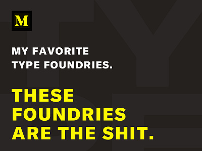 My Favorite Type Foundries article cover art feature medium article story typography