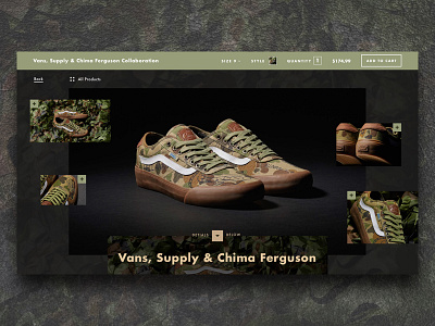 Chima + Vans Collaboration collab daily ui design interface passion project shoes ui ux vans web web design