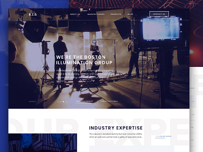 Dead Hero Section For BIG design film hero homepage lighting tv ui ux video web website