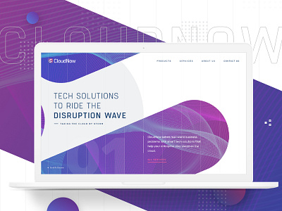 CloudNow Case Study: Behance design product design saas silicon valley tech ui ux web website