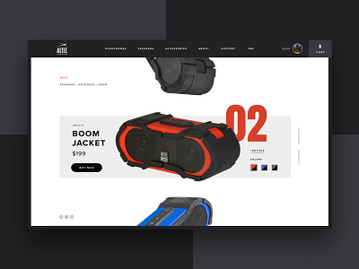 Altec Lansing Concept design graphic design music tech ui ux web website