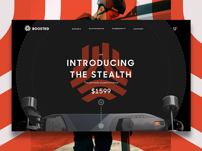 Boosty Boost! cool design skate board skateboarding start up tech ui ux web website