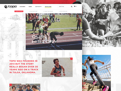 Topo History athletic cool design shoes ui ux web website