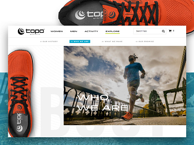 Topo: Who We Are athletic cool design ui ux web website