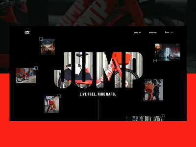 Jump Bikes branding design e bikes silicon valley tech ui ux web website