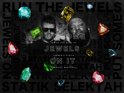 Jam Of The Week | 40 cool design graphic design jam of the week jewels music music artwork run the jewels