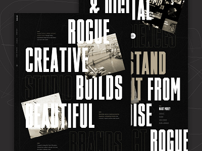 Rogue Site design portfolio design portfolio site typography ui ux web website