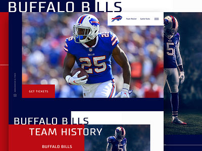 Buffalo Bills UI Party buffalo bills daily ui design football graphic design new york typography ui ux web website