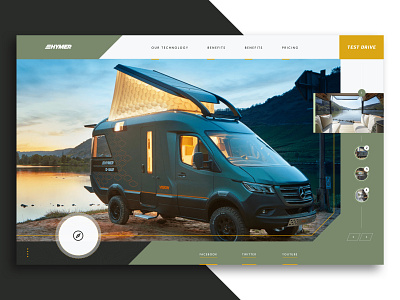 Alternate Hymer Concept adventure automotive campervan design graphic design outdoors tech ui ux web website