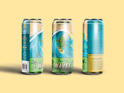 Second City Waves beer art beer branding beer can label beer illustration beer packaging branding design graphic design illustration package design typography vector