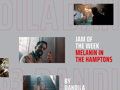Jam Of The Week | 63 dandila graphic design hiphop jam of the week music