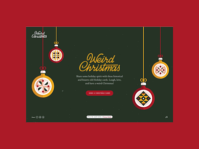 Christmas Time - Have a Weird Christmas branding christmas christmas card design graphic design hand lettering illustration passion project product design typography ui ux web web design website