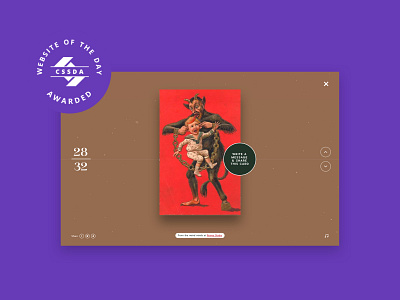 WOTD CSSDA 2020 animation awards christmas christmas card design graphic design illustration new years product design product page typography ui ux web webdesign website