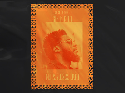 Jam of The Week | 74 album art album cover album cover art big krit branding design graphic design hiphop illustration jam of the week mississippi music rap southern rap typography