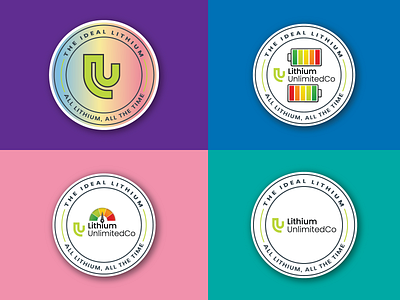 Sticker design for a lithium battery company branding custom sticker design design graphic design illustration logo logo design typography ui ux vector