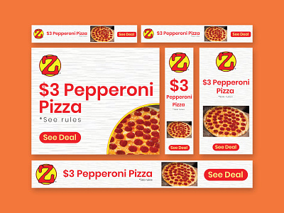 Google ads banner design for food company ( pizza )