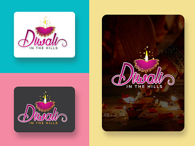 Diwali logo design branding custom sticker design design diwali logo design graphic design illustration logo logo design typography vector
