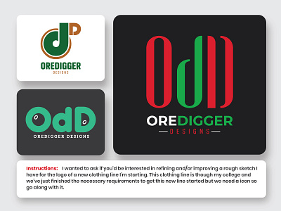 Logo design for OPD Oredigger designs