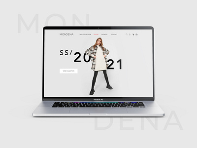 Mondena Home Page Online Shop collection design fashion home page online fashion shop online shop shop ui ux web design
