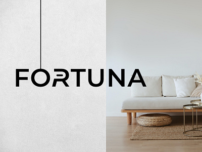 Fortuna Furniture Logo Identity branding fortuna furniture furniture logo logo identity
