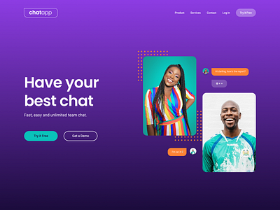 Landing Page Chat App