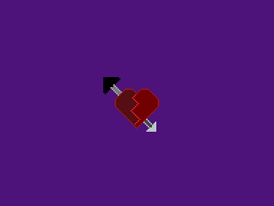 broken arrowed heart