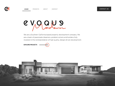 Evoque Modern Website Design