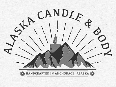 Custom logo created for Alaskan Candle Co