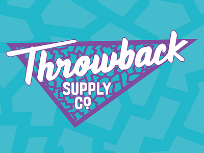 Throwback Supply Co Logo branding design lettering logo type design typography vector