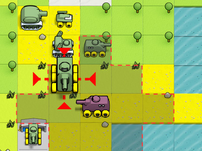 Tanks in Action 3d browser game gaming illustration map strategy tanks
