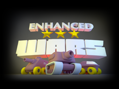 3d game logo 3d enhanced wars logo