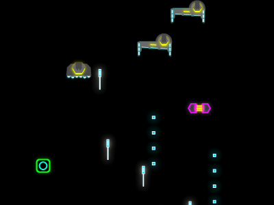 Impossibattle game glow shooter space