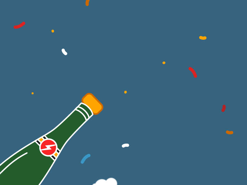 Anniversary after effects animated gif animation anniversary bubbles celebration champagne gif loop party