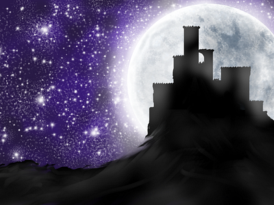 Random nightscape app illustration