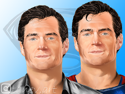 Henry art digital digitalart drawing illustration man manofsteel portrait superman