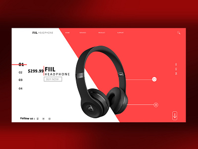 HEADPHONE BANNER app branding design graphic design illustration logo typography ui ux vector