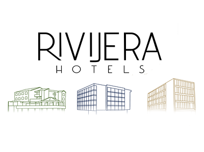 Rivjiera hotels banner branding design graphic design