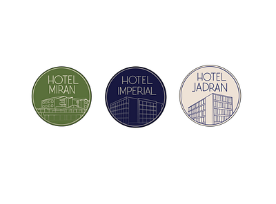 Icons Rivjiera hotels branding design graphic design logo