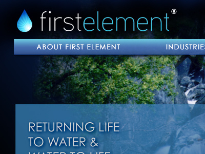 First Element branding logo website