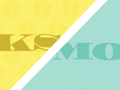Kansas/Missouri State Line graphics illustration typography