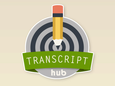 Transcript Hub Logo branding icon identity logo start up
