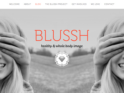 Blussh blog design branding development logo design squarespace web web design