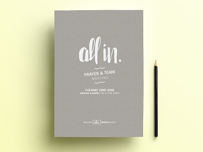 All In graphic design hand lettered hand lettering layout lettering type typography