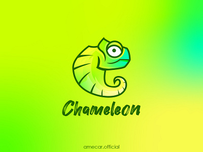 Chameleon animal design esport esportlogo illustration logo simple vector vector illustration