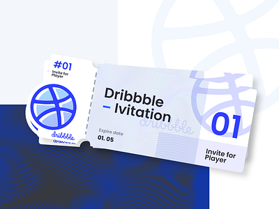 Invite Dribbble blue color dribbble invite dribbble invite giveaway dribbble invites dukie invitation invite invite giveaway ui